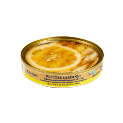 Petites sardines à l'huile d'olive et au citron