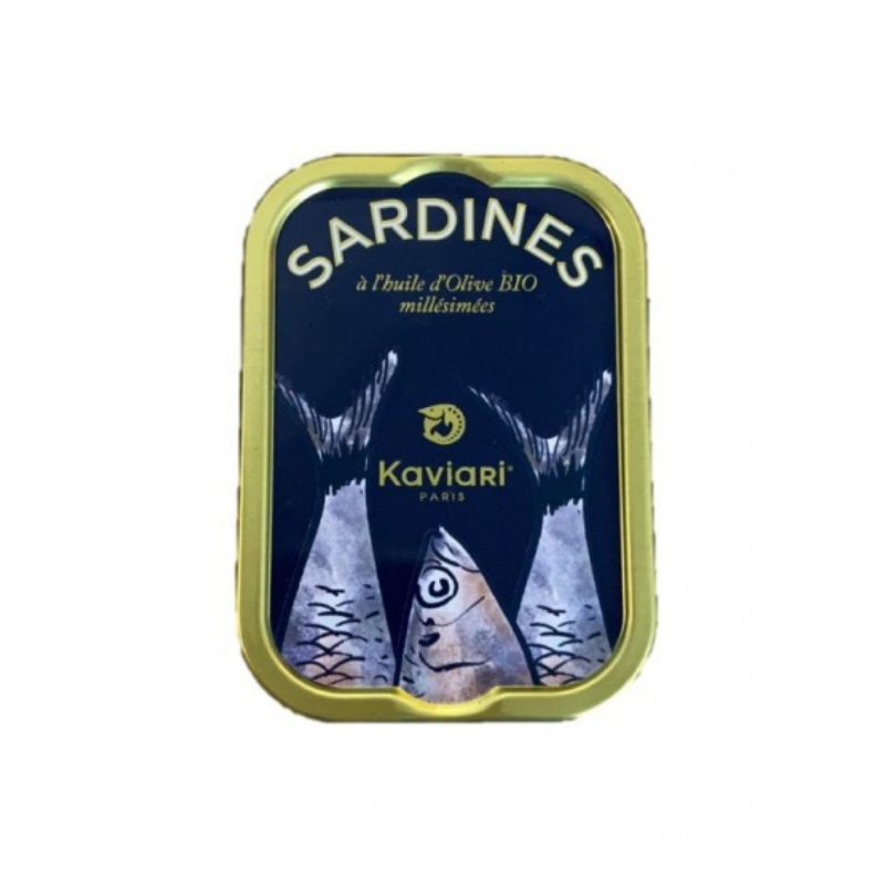 Organic Vintage Kaviari Sardines with Olive oil